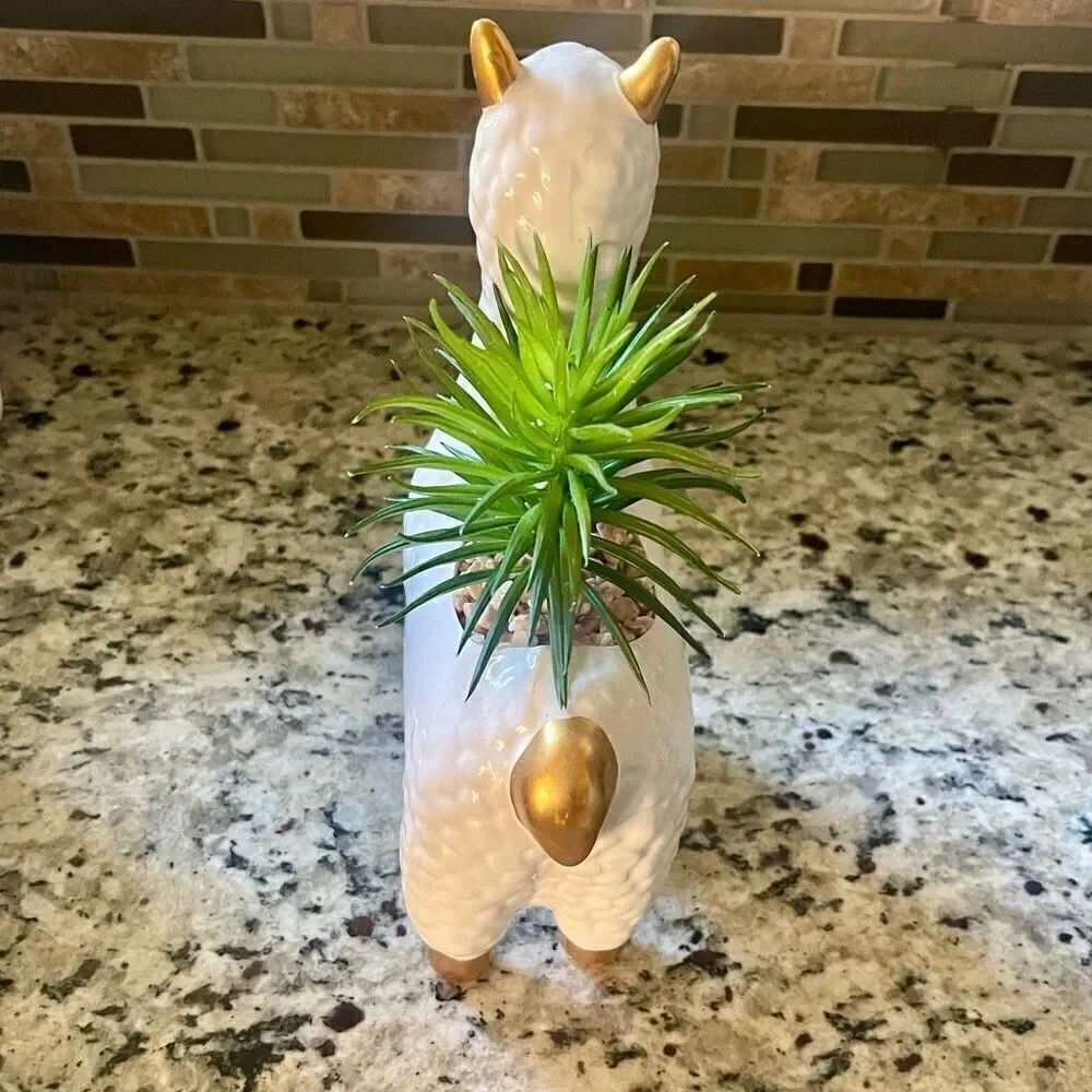 Alpaca Succulent Ceramic Flower Pot New